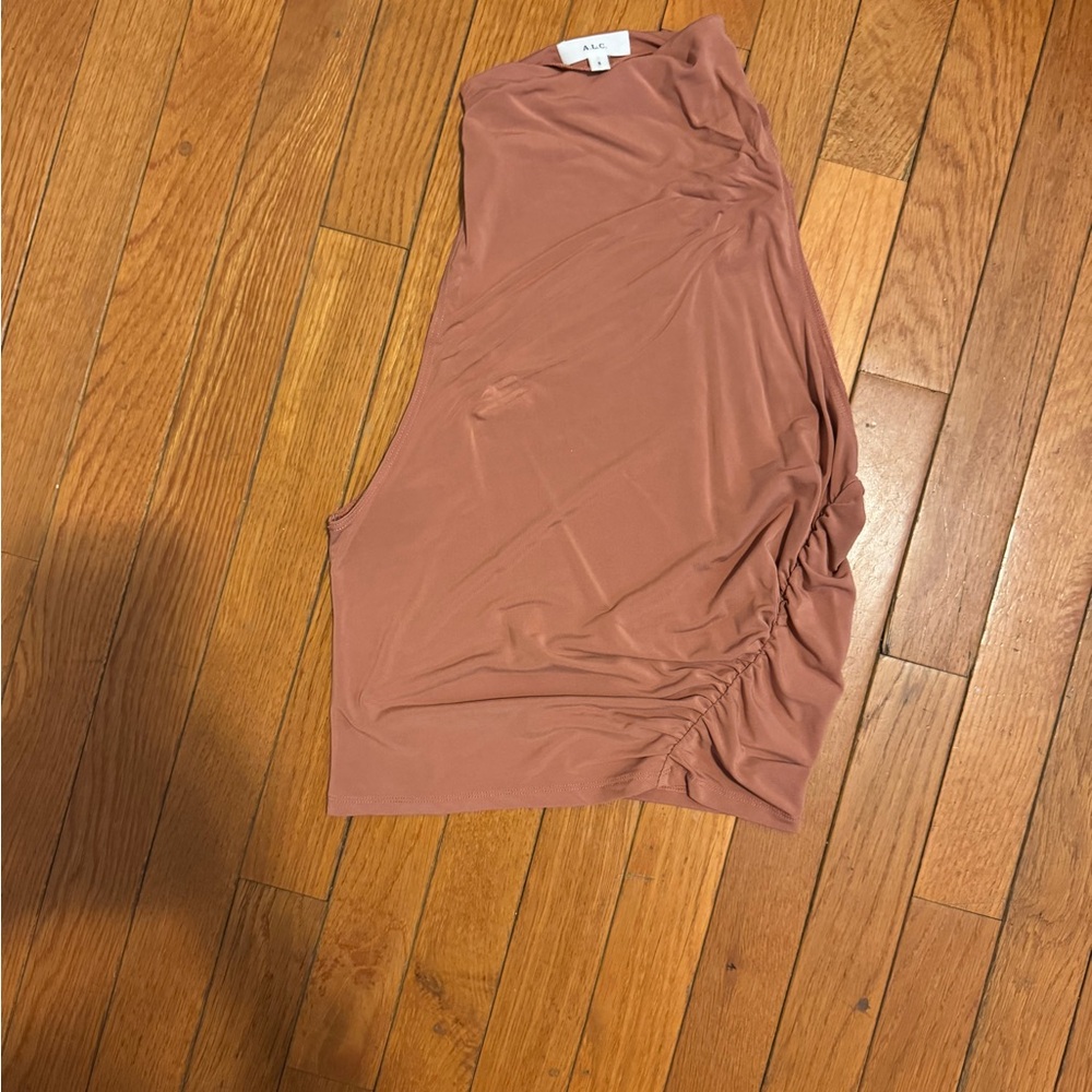 ALC Pink Asymmetrical Mini Pencil Skirt